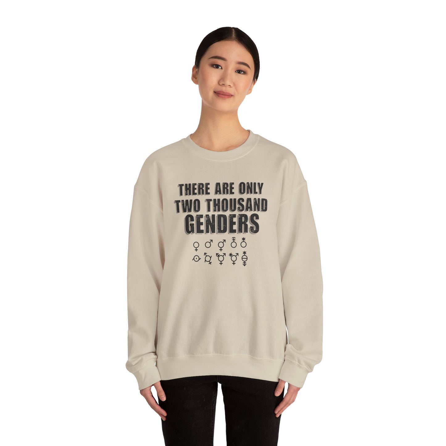 There Are Only Two Thousand Genders Unisex Heavy Blend Crewneck Sweatshirt