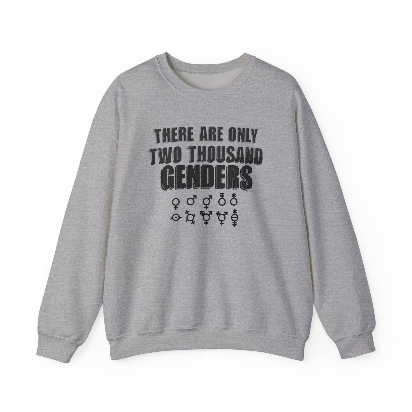 There Are Only Two Thousand Genders Unisex Heavy Blend Crewneck Sweatshirt