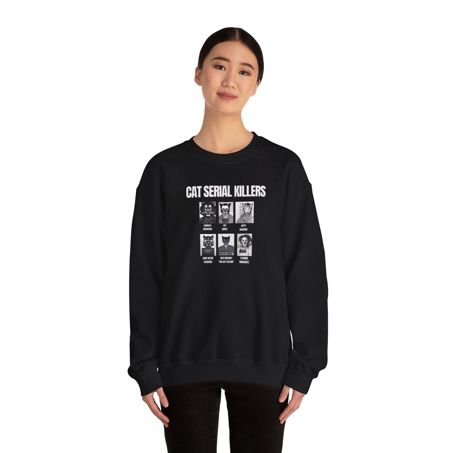 Cat Serial Killers Unisex Heavy Blend Crewneck Sweatshirt