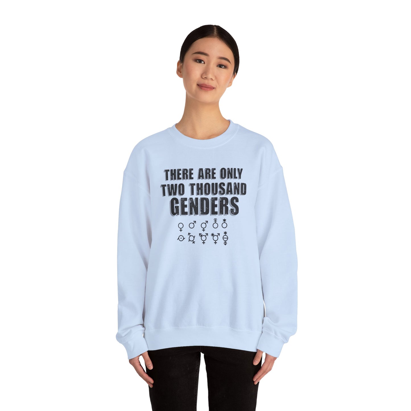 There Are Only Two Thousand Genders Unisex Heavy Blend Crewneck Sweatshirt