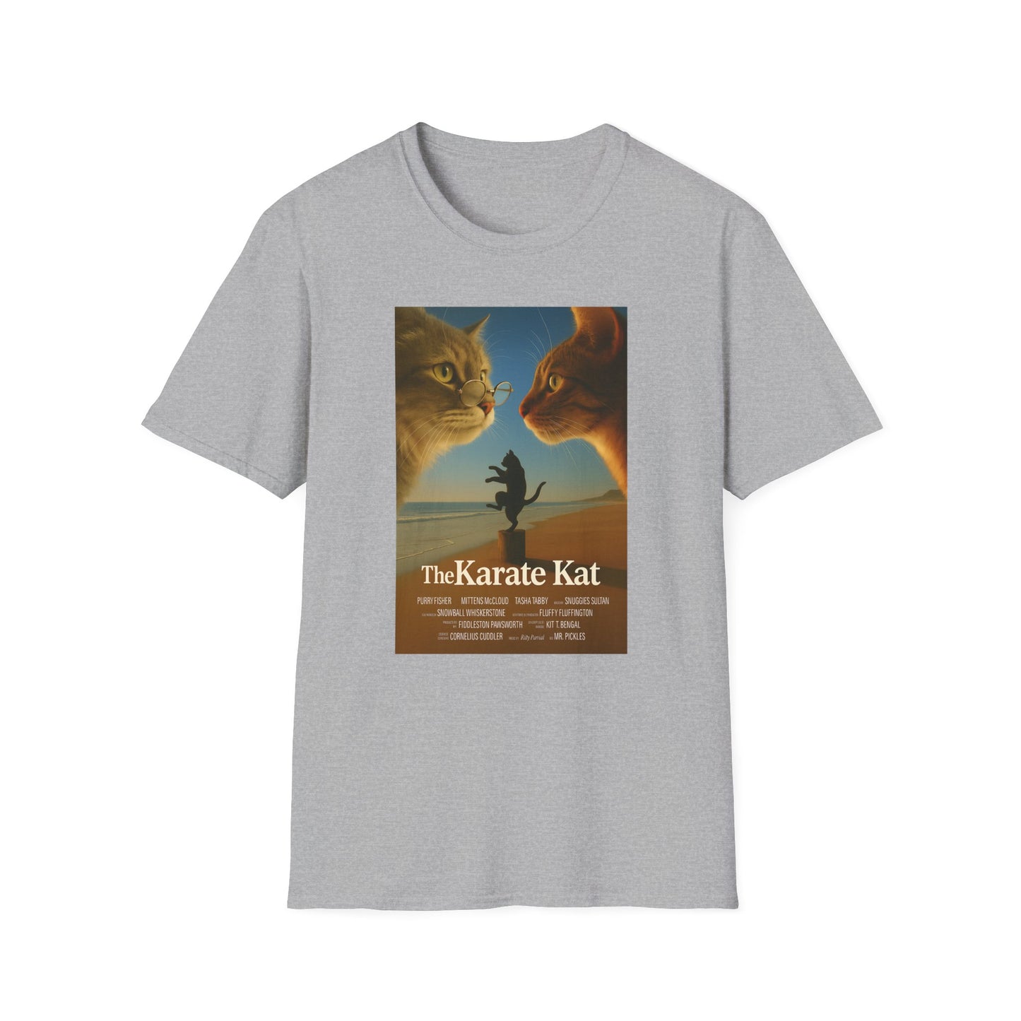 Karate Kat T-Shirt - Fun Unisex Softstyle T-Shirt