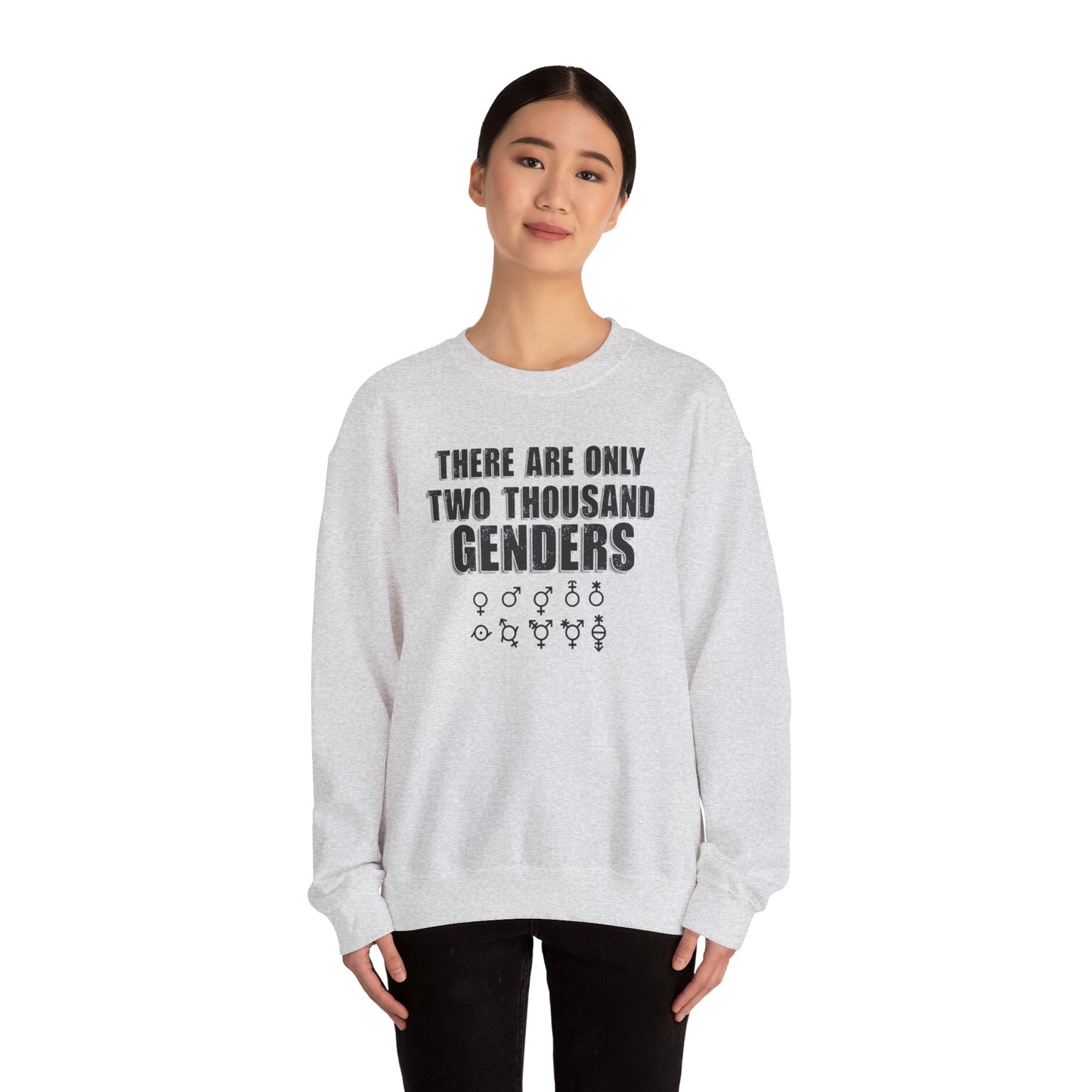 There Are Only Two Thousand Genders Unisex Heavy Blend Crewneck Sweatshirt