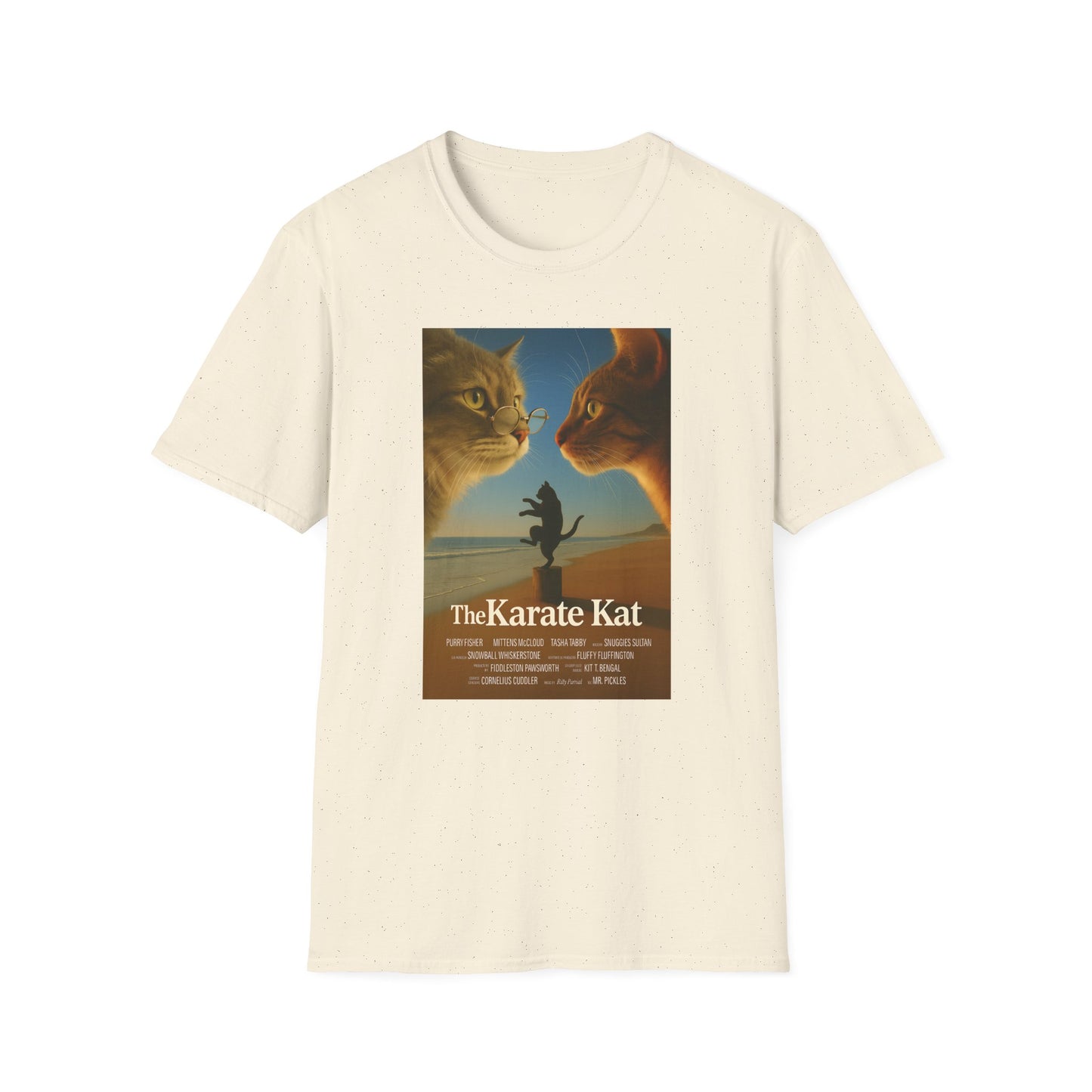 Karate Kat T-Shirt - Fun Unisex Softstyle T-Shirt