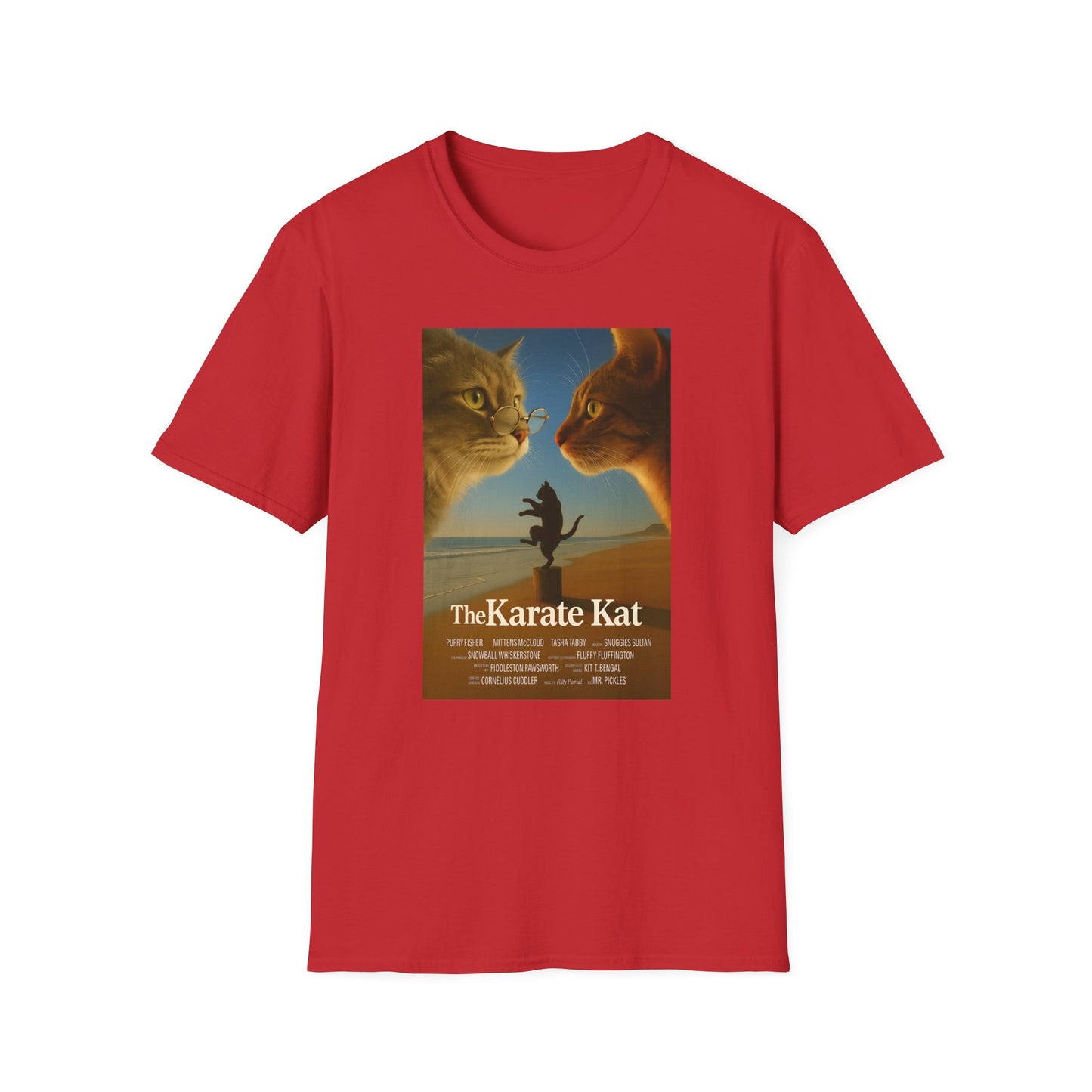 Karate Kat T-Shirt - Fun Unisex Softstyle T-Shirt