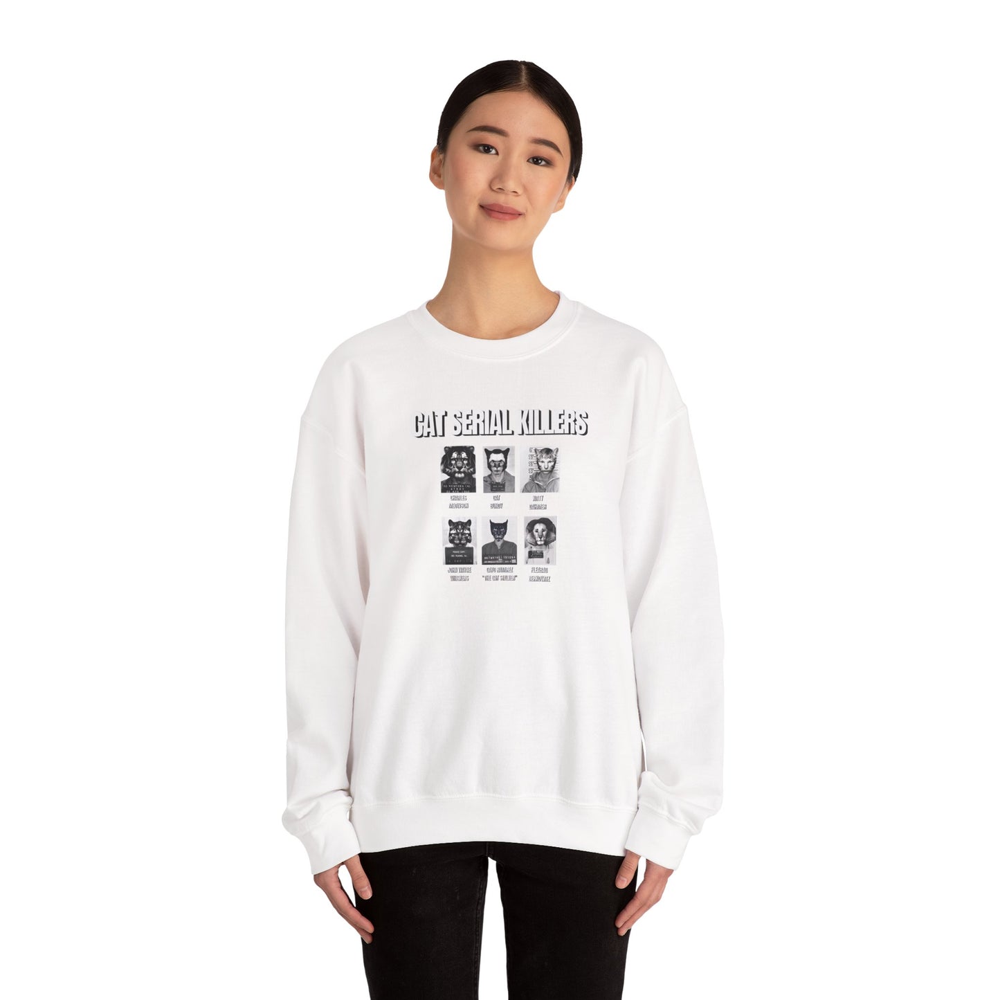 Cat Serial Killers Unisex Heavy Blend Crewneck Sweatshirt