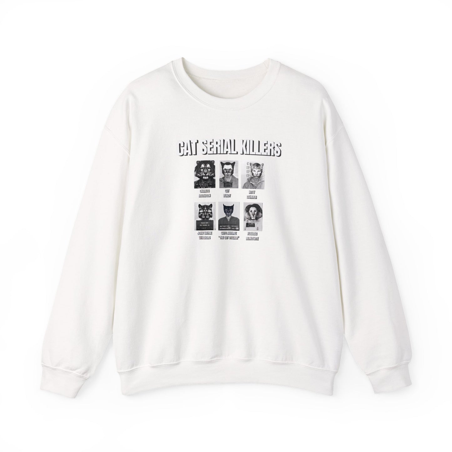 Cat Serial Killers Unisex Heavy Blend Crewneck Sweatshirt