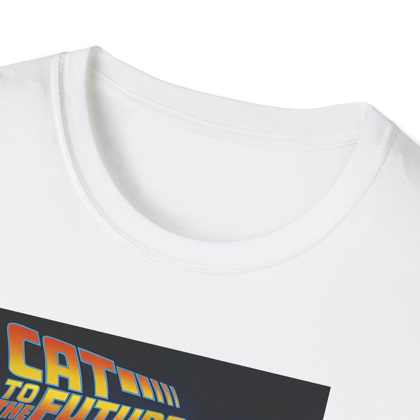 Cat To The Future Unisex Softstyle Tee