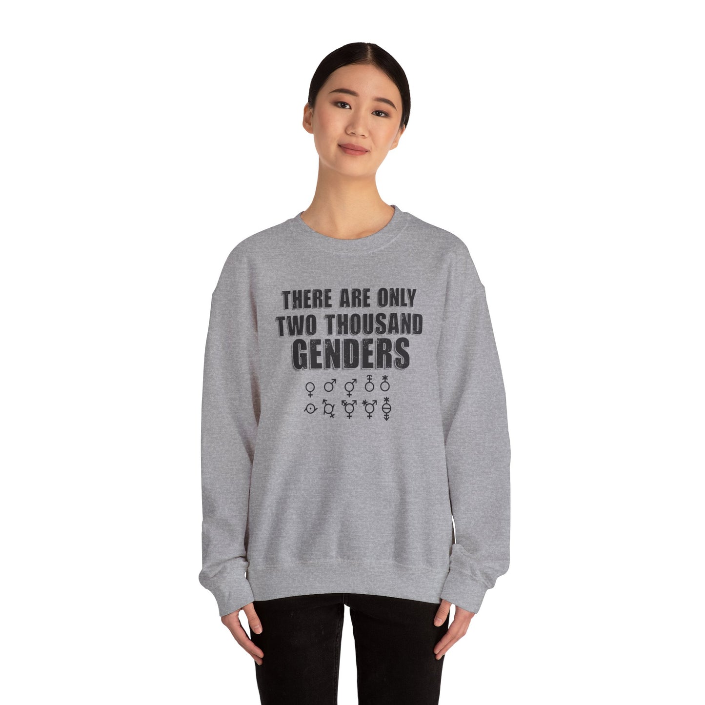 There Are Only Two Thousand Genders Unisex Heavy Blend Crewneck Sweatshirt