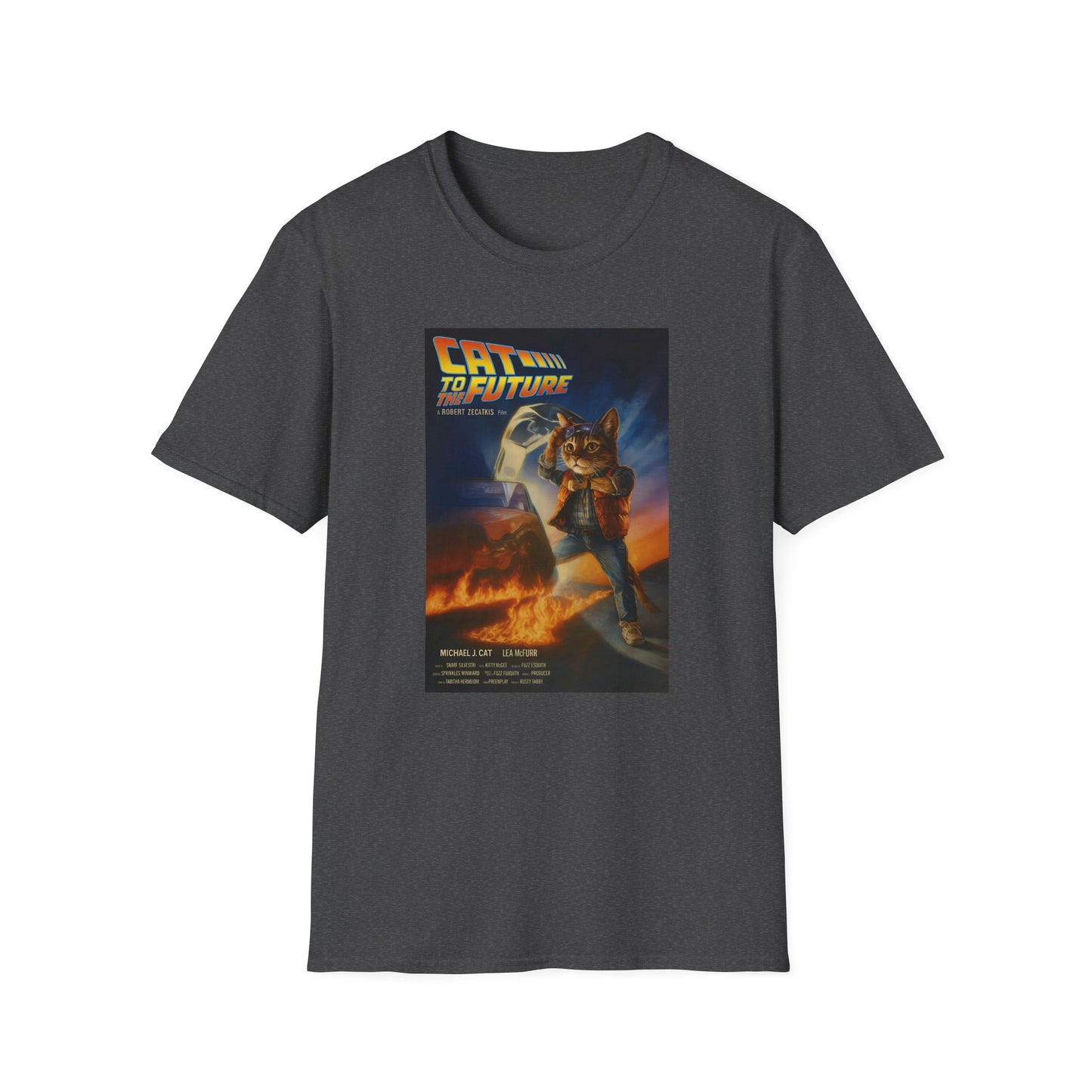 Cat To The Future Unisex Softstyle Tee