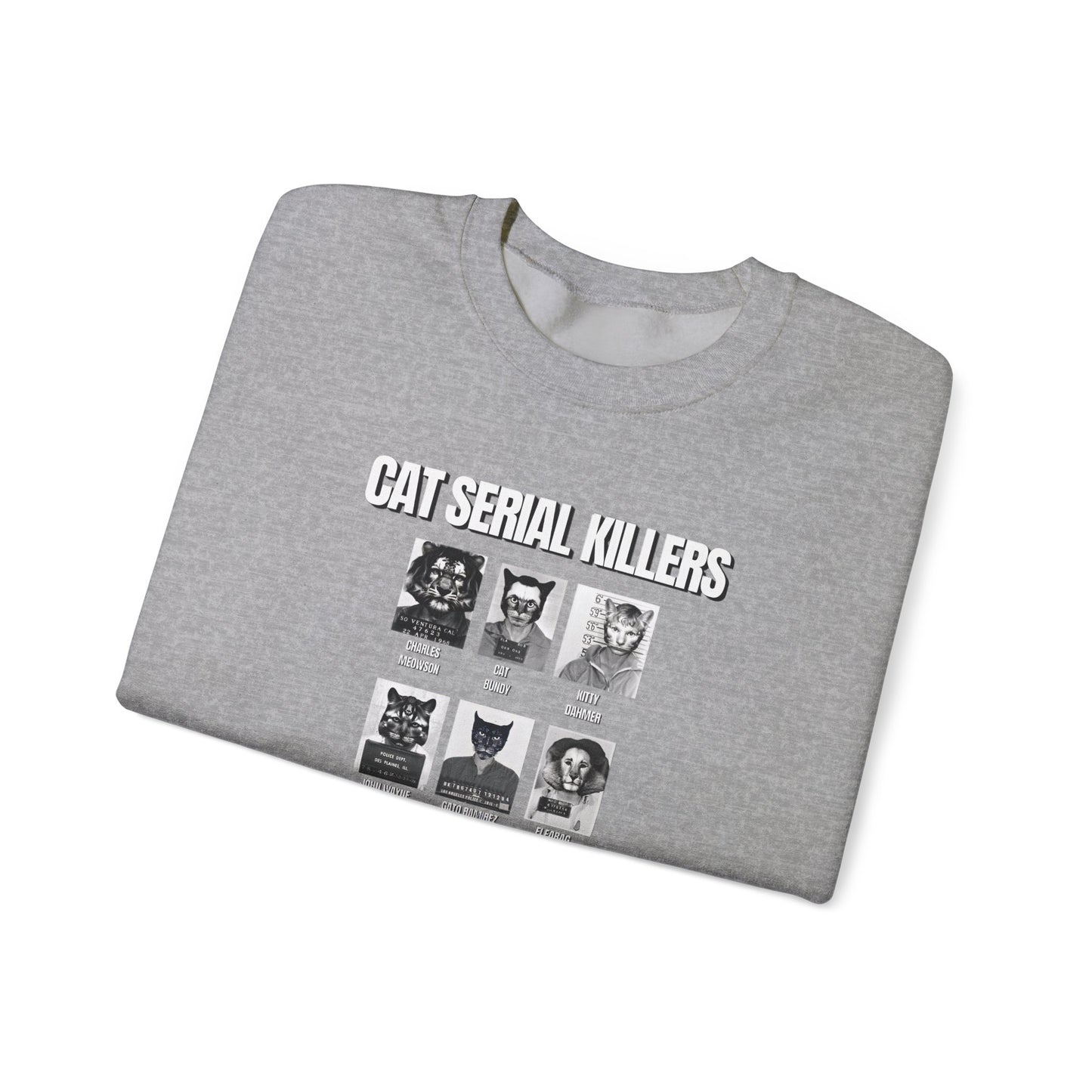 Cat Serial Killers Unisex Heavy Blend Crewneck Sweatshirt
