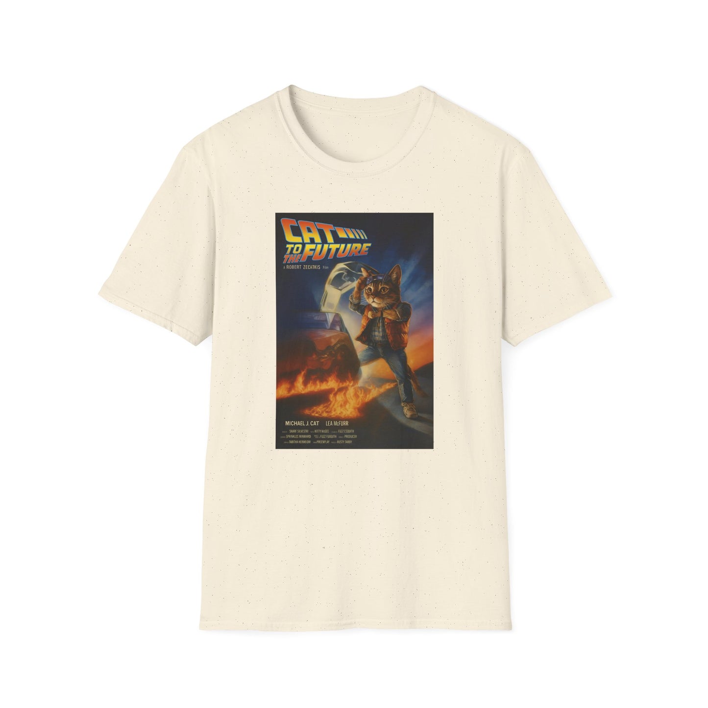 Cat To The Future Unisex Softstyle Tee