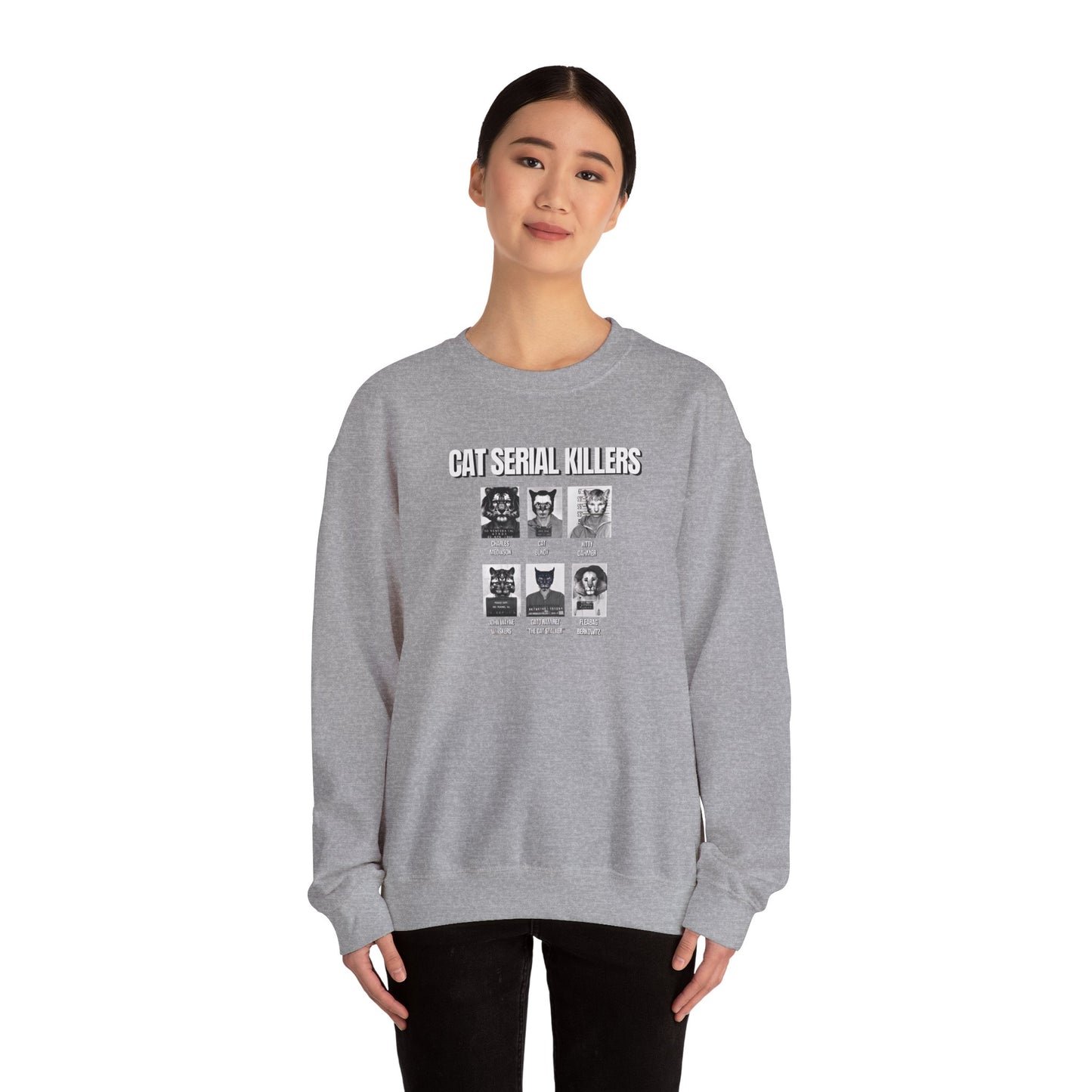 Cat Serial Killers Unisex Heavy Blend Crewneck Sweatshirt