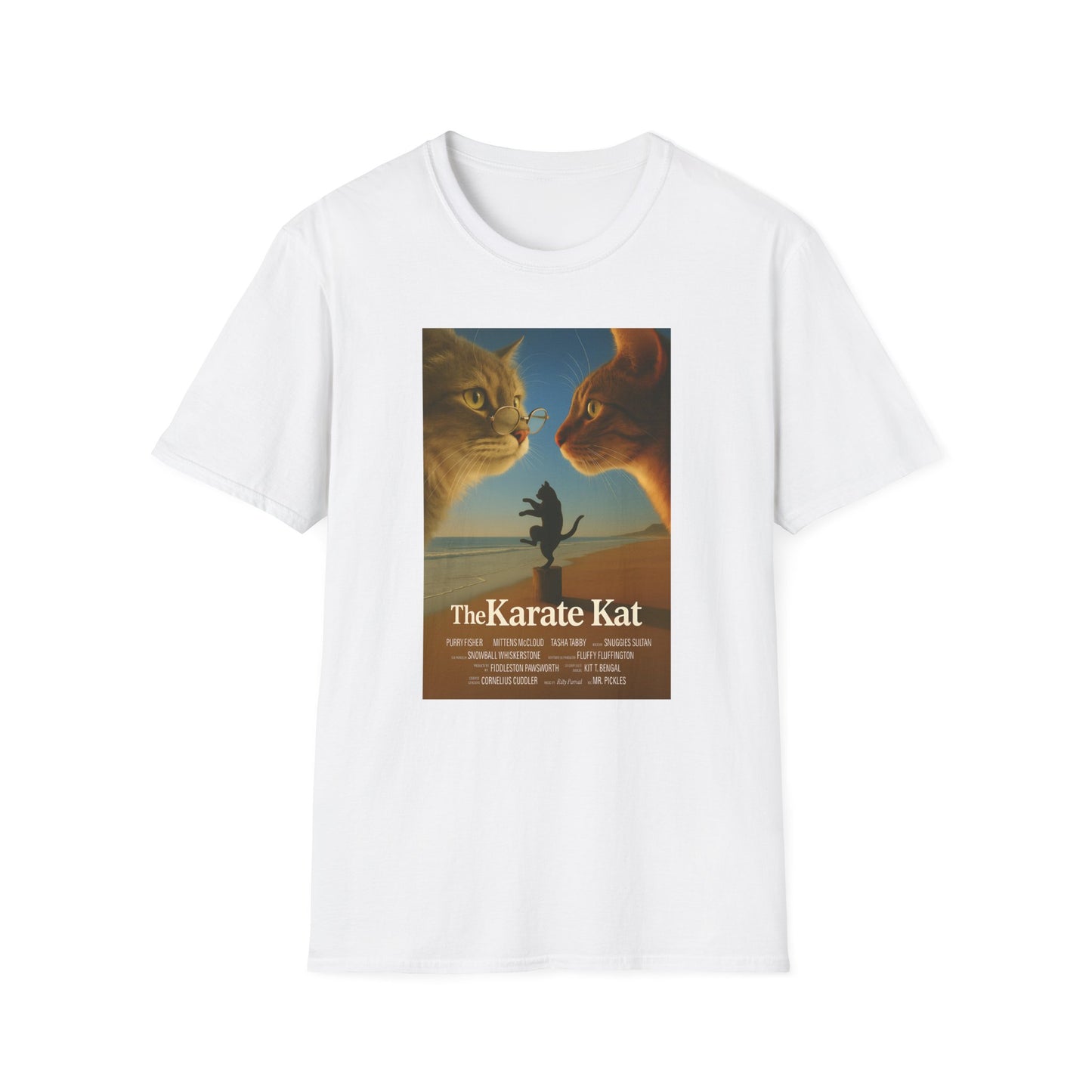 Karate Kat T-Shirt - Fun Unisex Softstyle T-Shirt