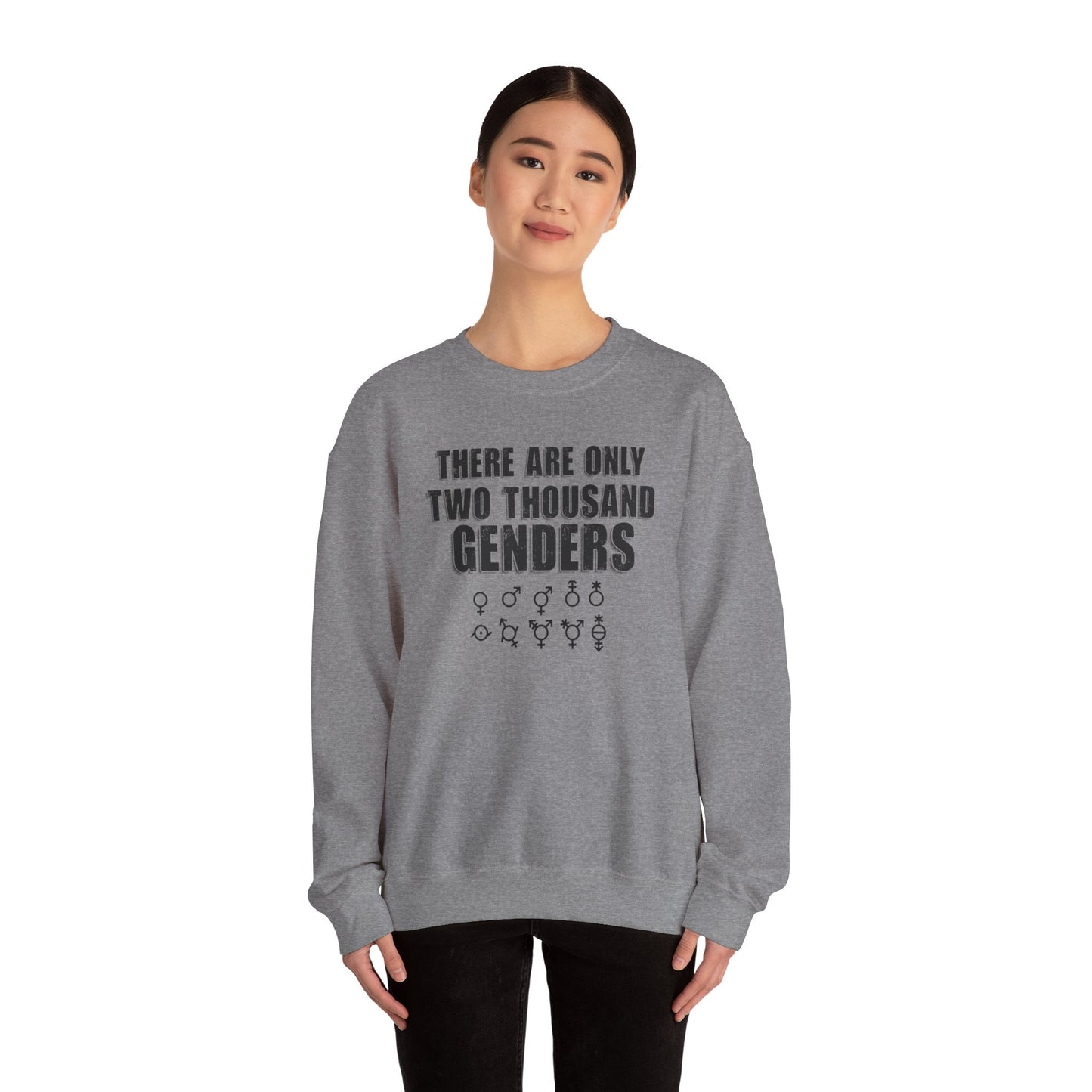 There Are Only Two Thousand Genders Unisex Heavy Blend Crewneck Sweatshirt