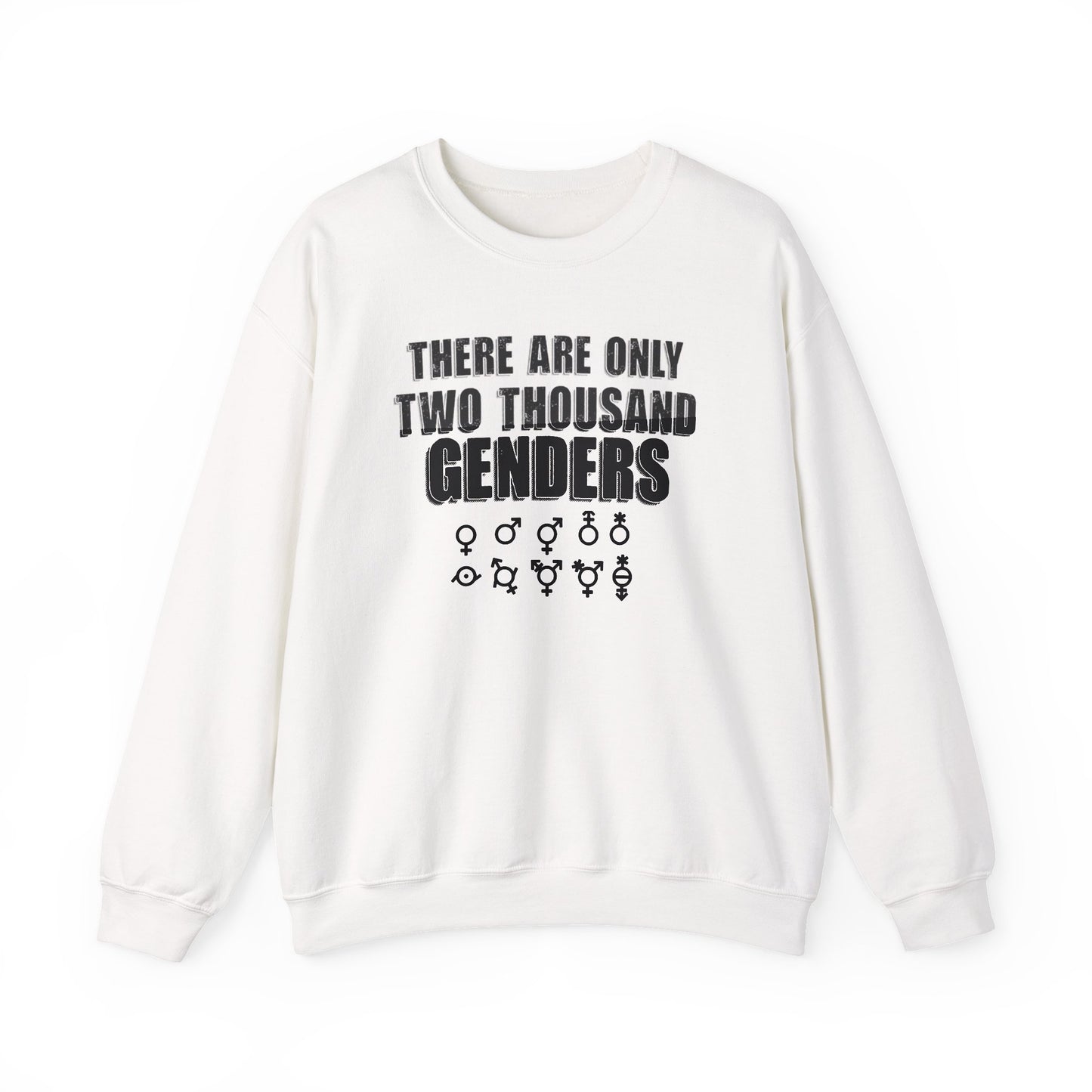 There Are Only Two Thousand Genders Unisex Heavy Blend Crewneck Sweatshirt