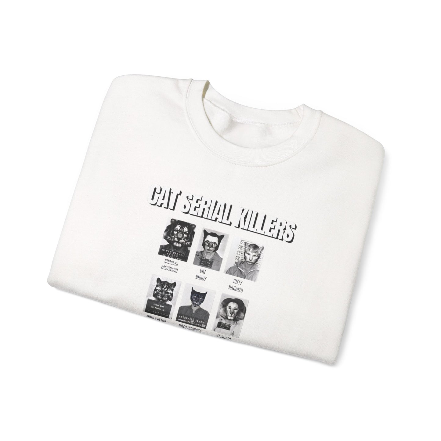 Cat Serial Killers Unisex Heavy Blend Crewneck Sweatshirt