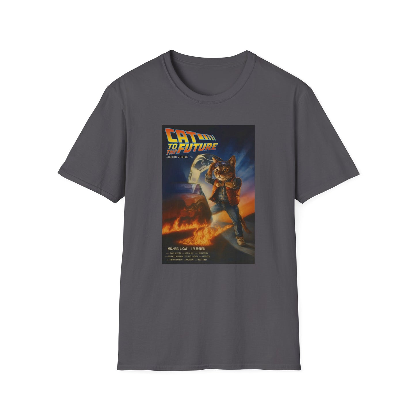 Cat To The Future Unisex Softstyle Tee