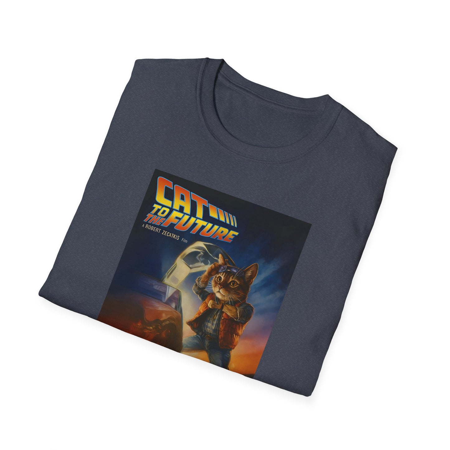 Cat To The Future Unisex Softstyle Tee
