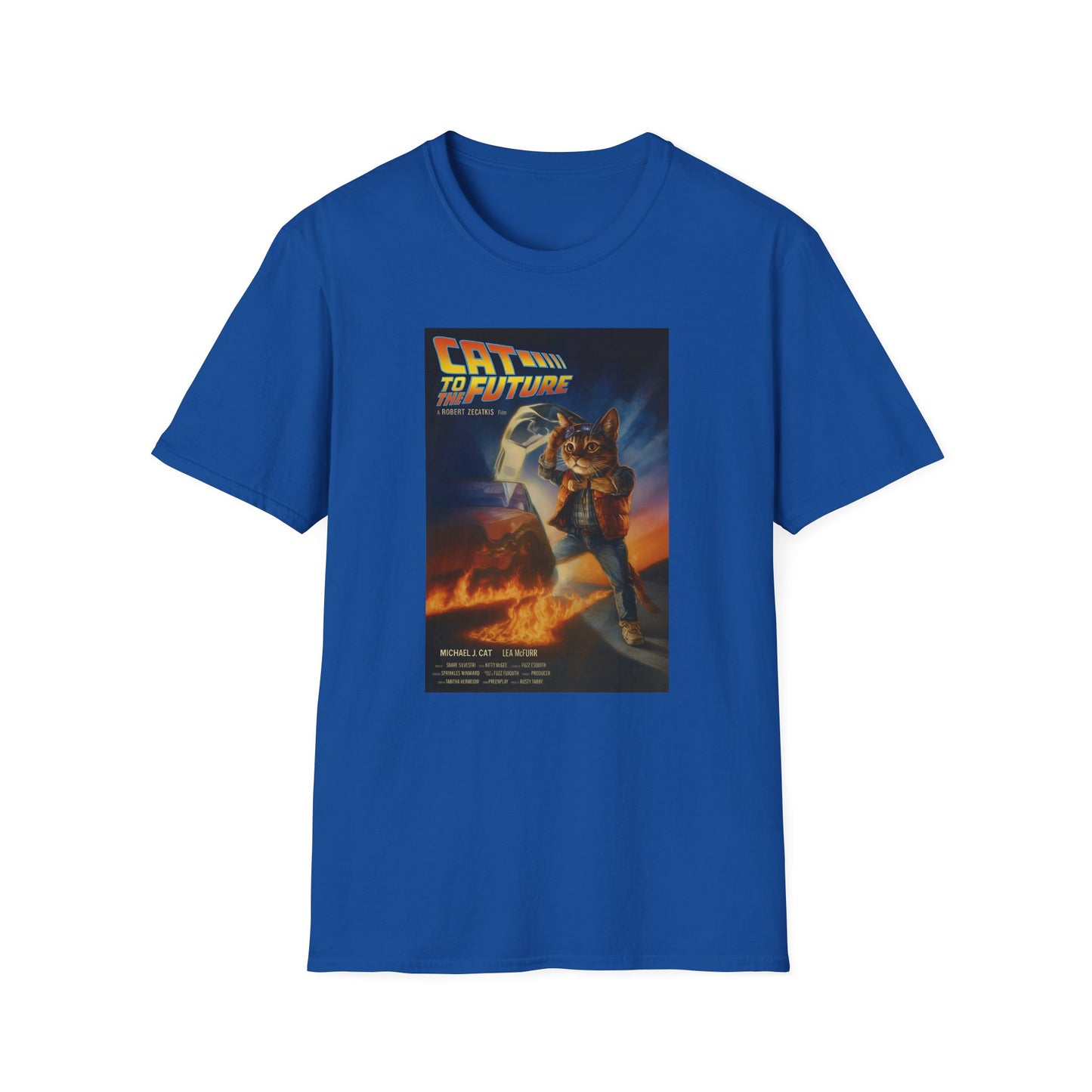 Cat To The Future Unisex Softstyle Tee