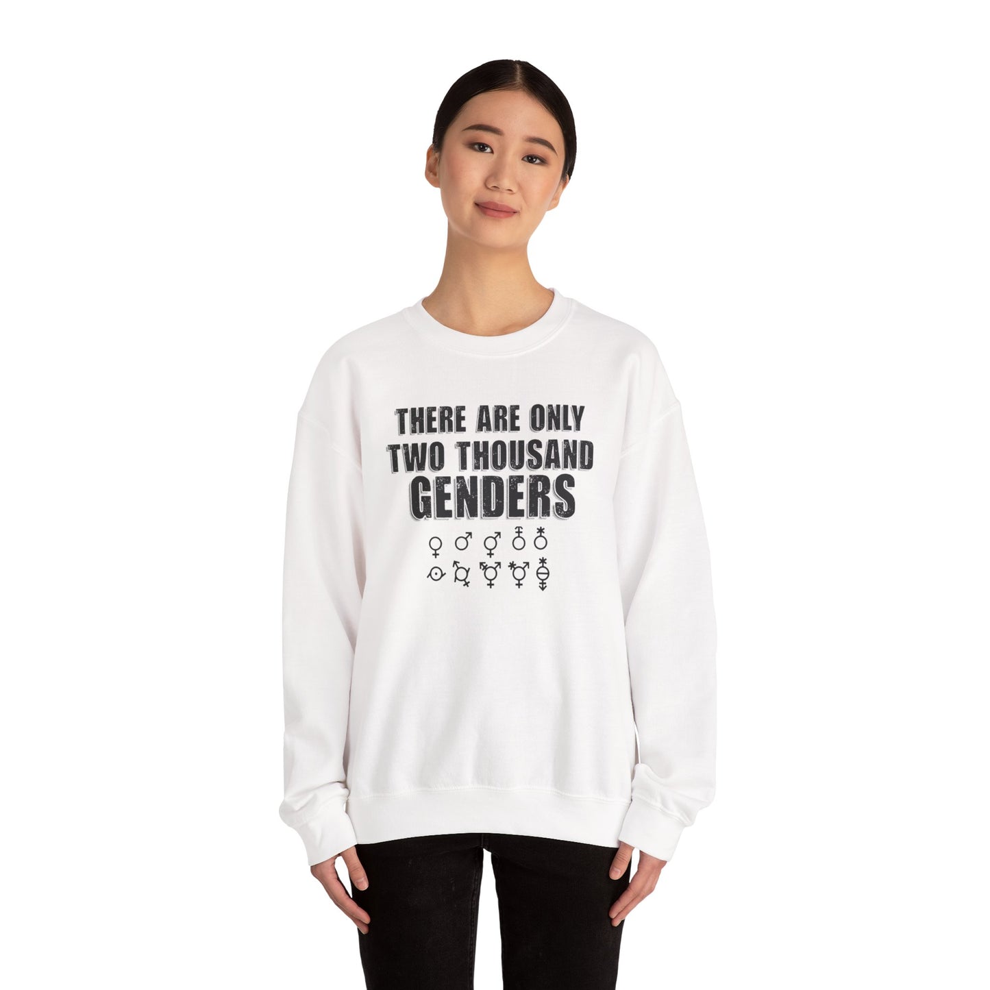 There Are Only Two Thousand Genders Unisex Heavy Blend Crewneck Sweatshirt