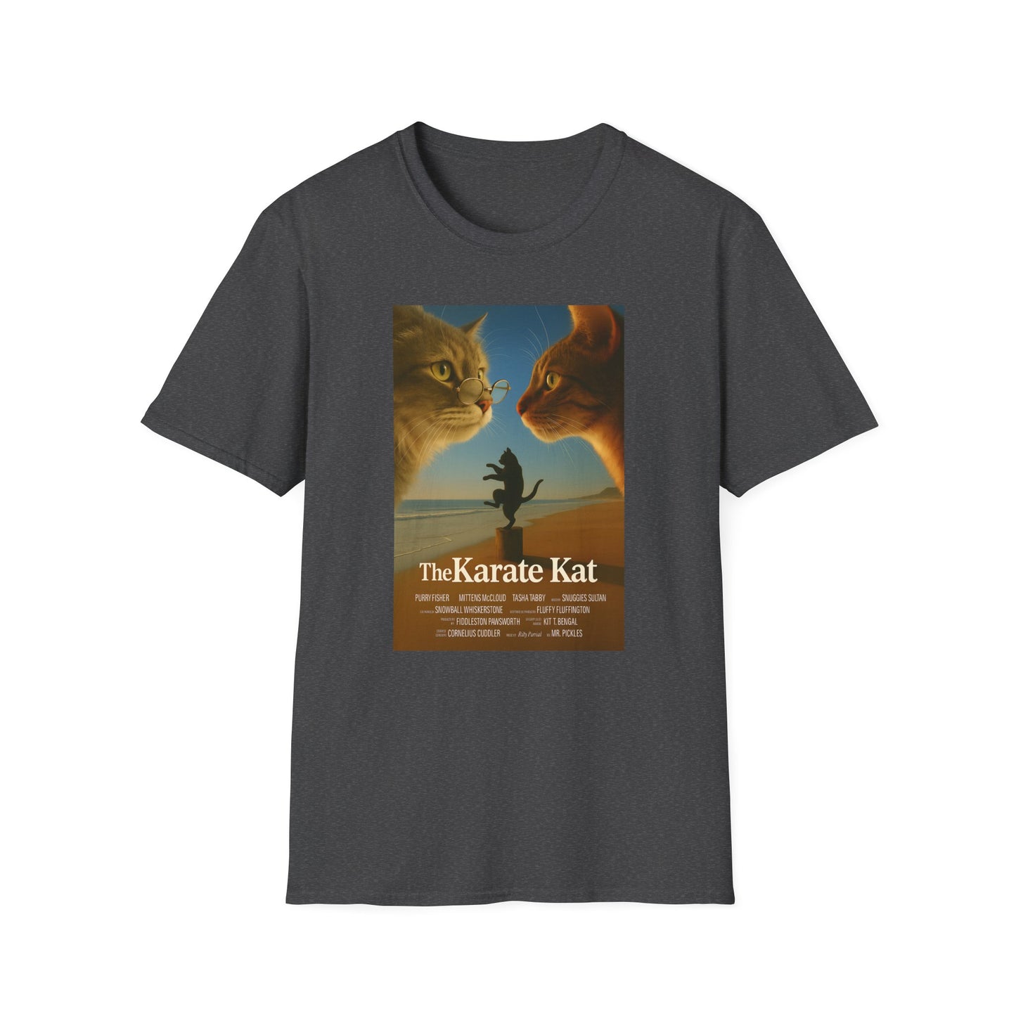Karate Kat T-Shirt - Fun Unisex Softstyle T-Shirt