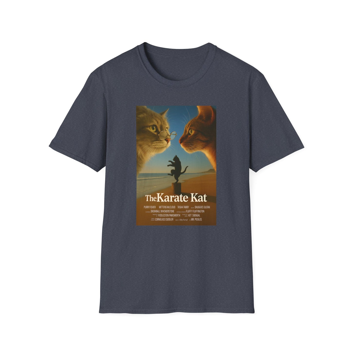 Karate Kat T-Shirt - Fun Unisex Softstyle T-Shirt