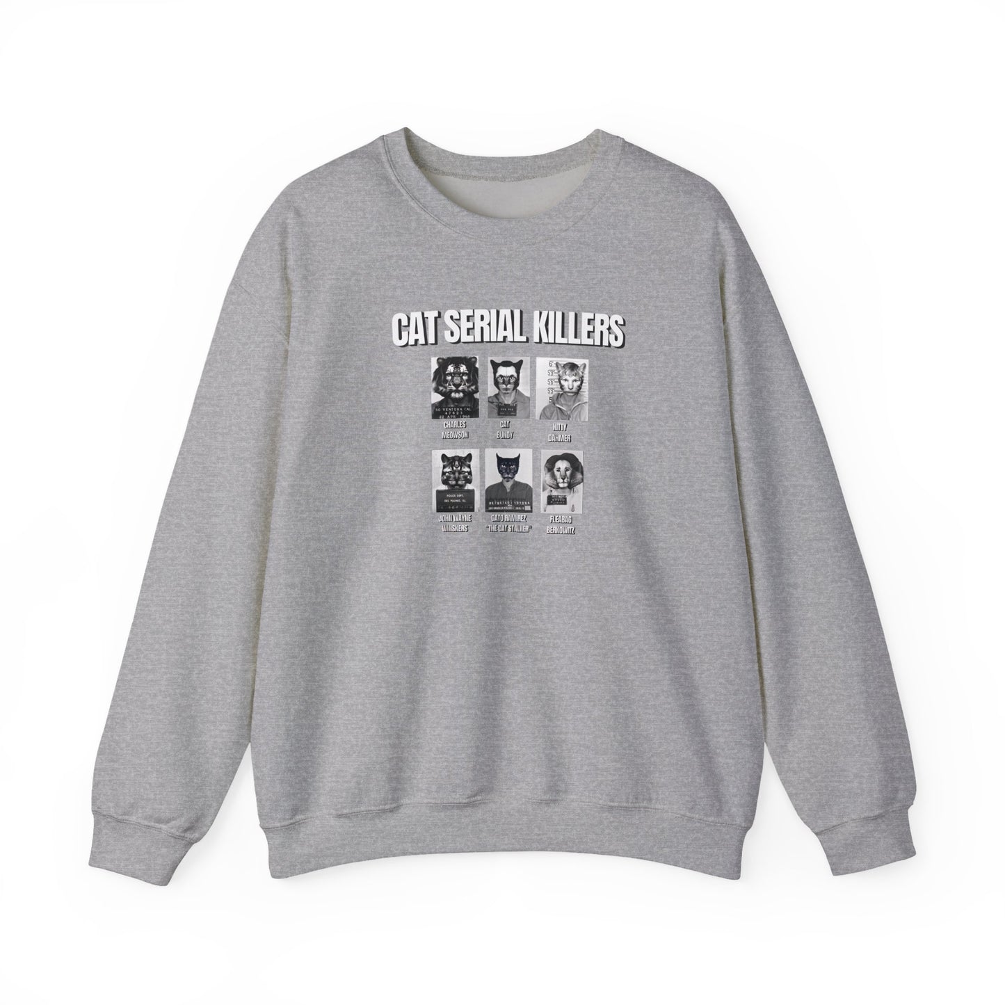 Cat Serial Killers Unisex Heavy Blend Crewneck Sweatshirt