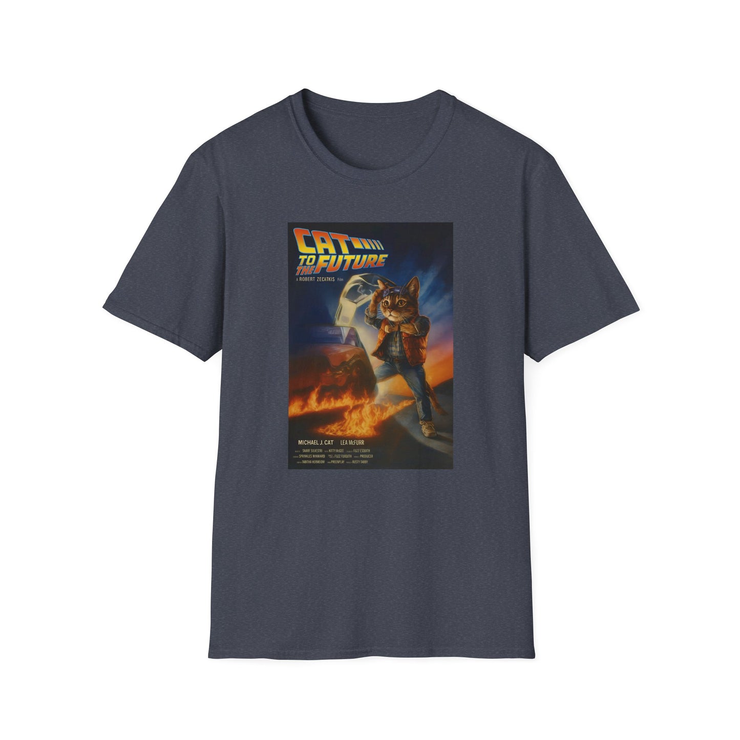 Cat To The Future Unisex Softstyle Tee
