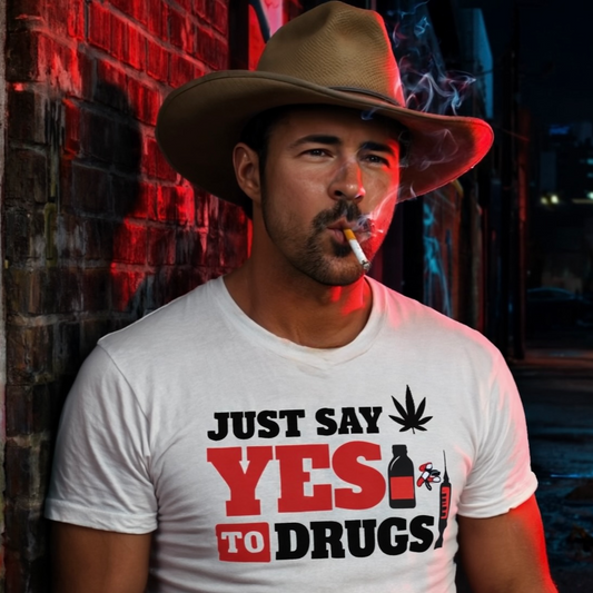 Just Say Yes To Drugs NL Unisex Heavy Cotton Tee