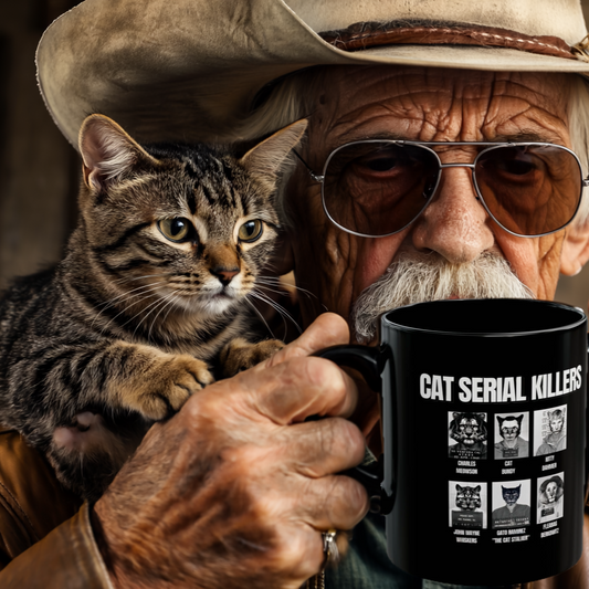 Cat Serial Killers 11oz Black Mug