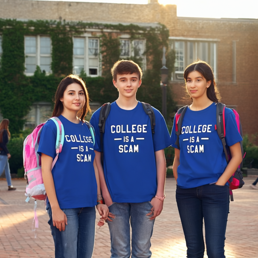 College Is A Scam NL Unisex Softstyle T-Shirt