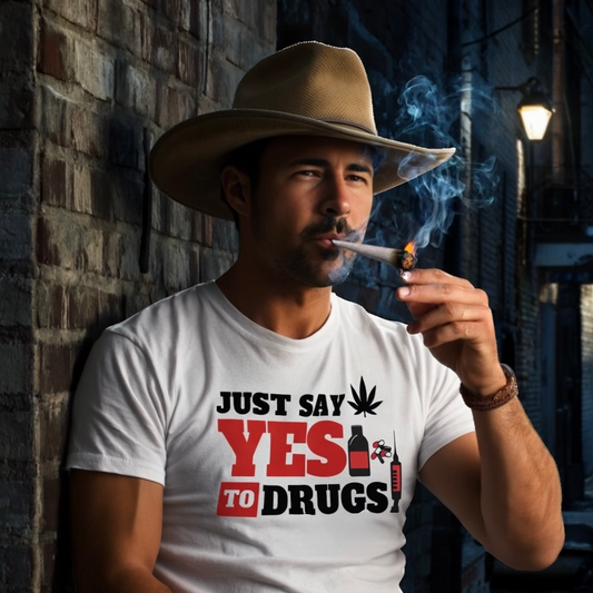 Just Say Yes To Drugs NL Unisex Heavy Cotton Tee
