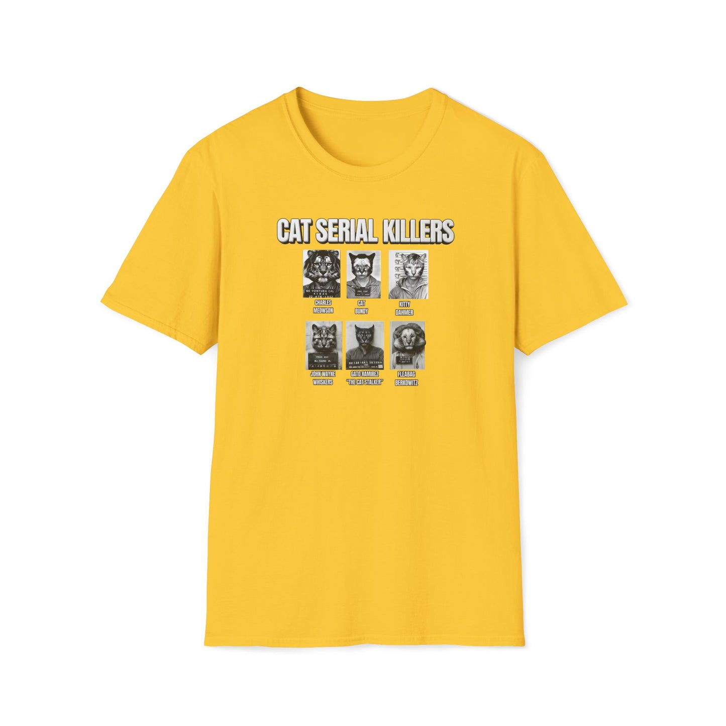 Cat Serial Killers Unisex Softstyle T-Shirt