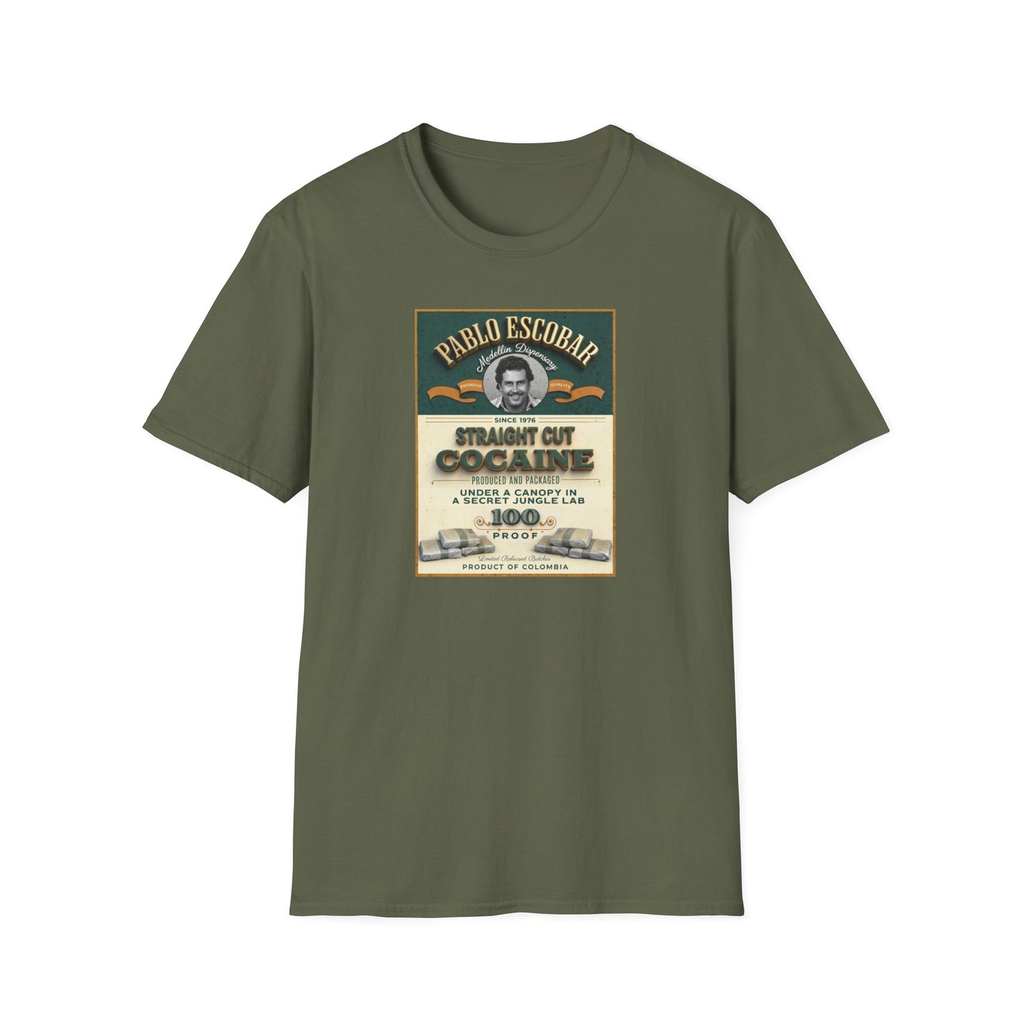 Don Pablo Escobar: Medellin Dispensary Unisex Softstyle T-Shirt