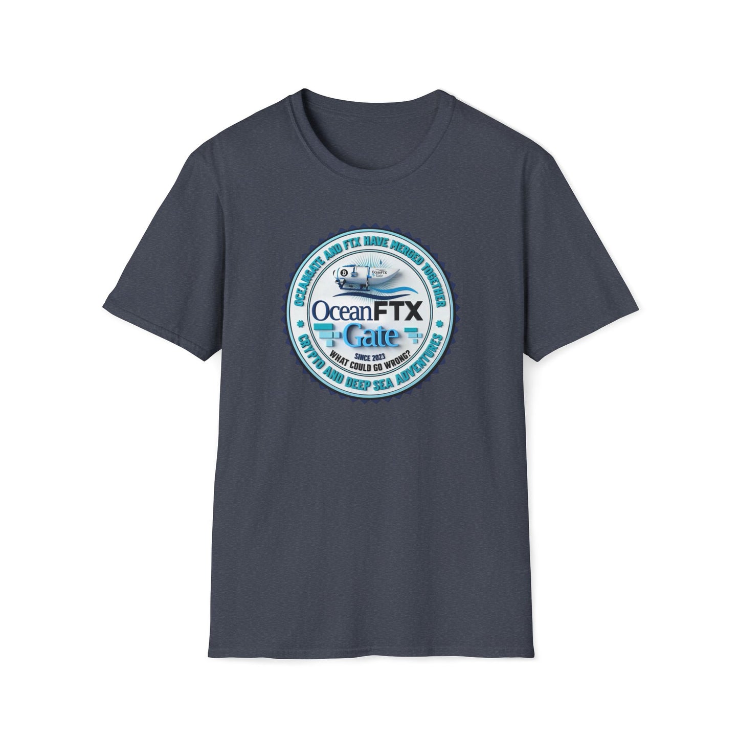 Ocean FTX Gate Badge T-Shirt — Coastal Adventure Logo Tee