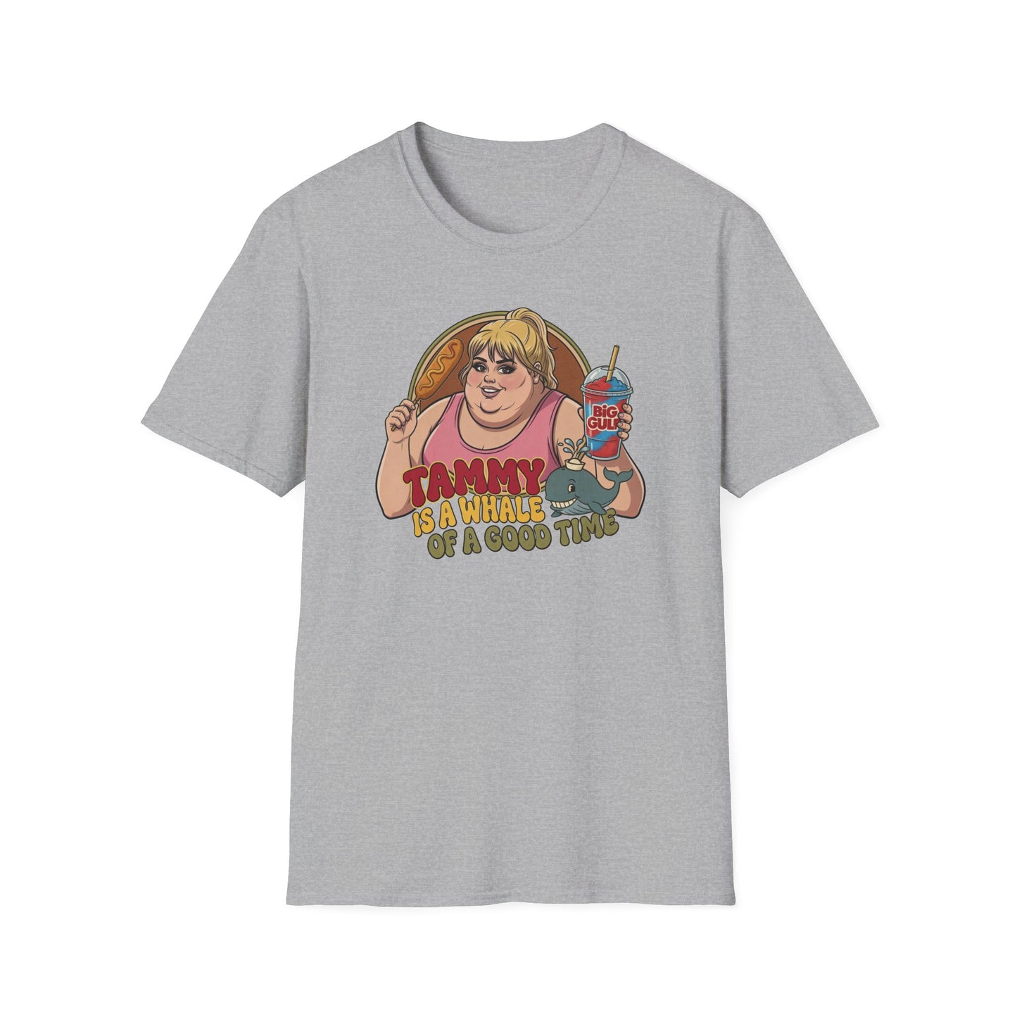 Tammy Is A Whale Of A Good Time Retro Cartoon Graphic Tee