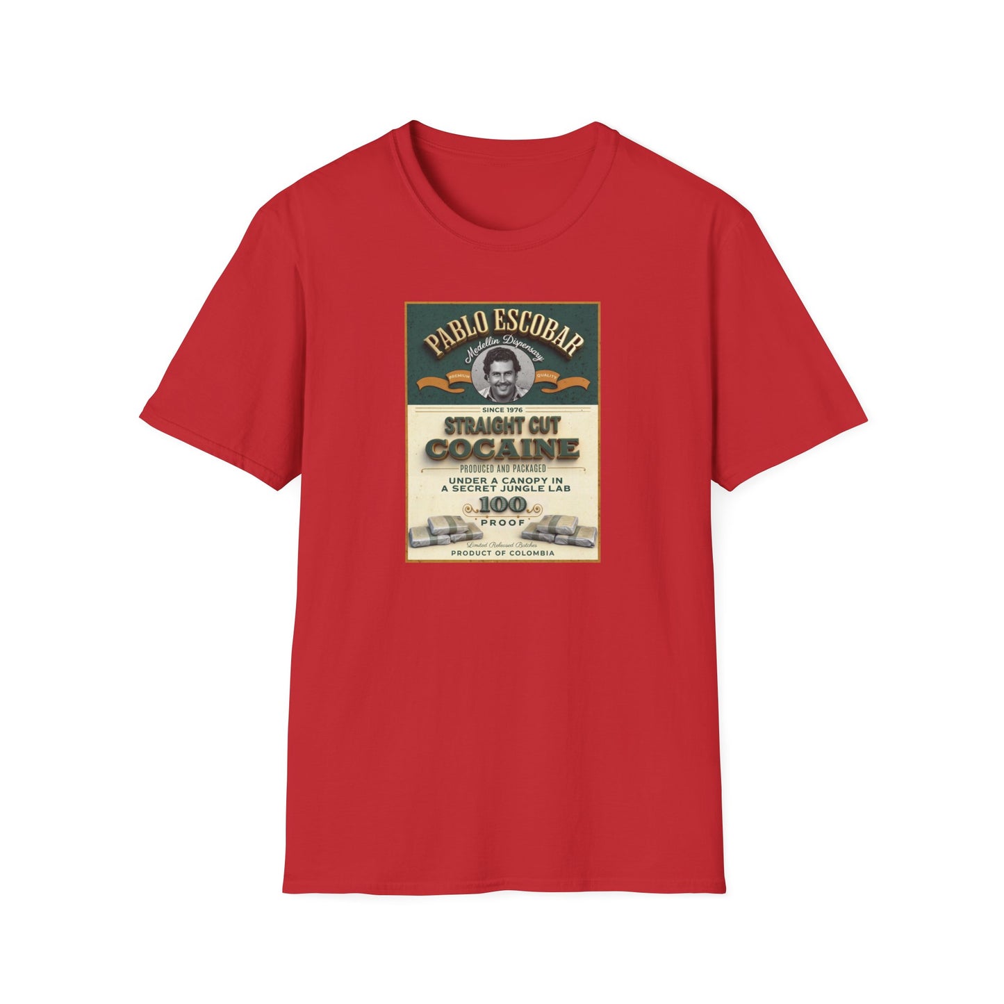 Don Pablo Escobar: Medellin Dispensary Unisex Softstyle T-Shirt