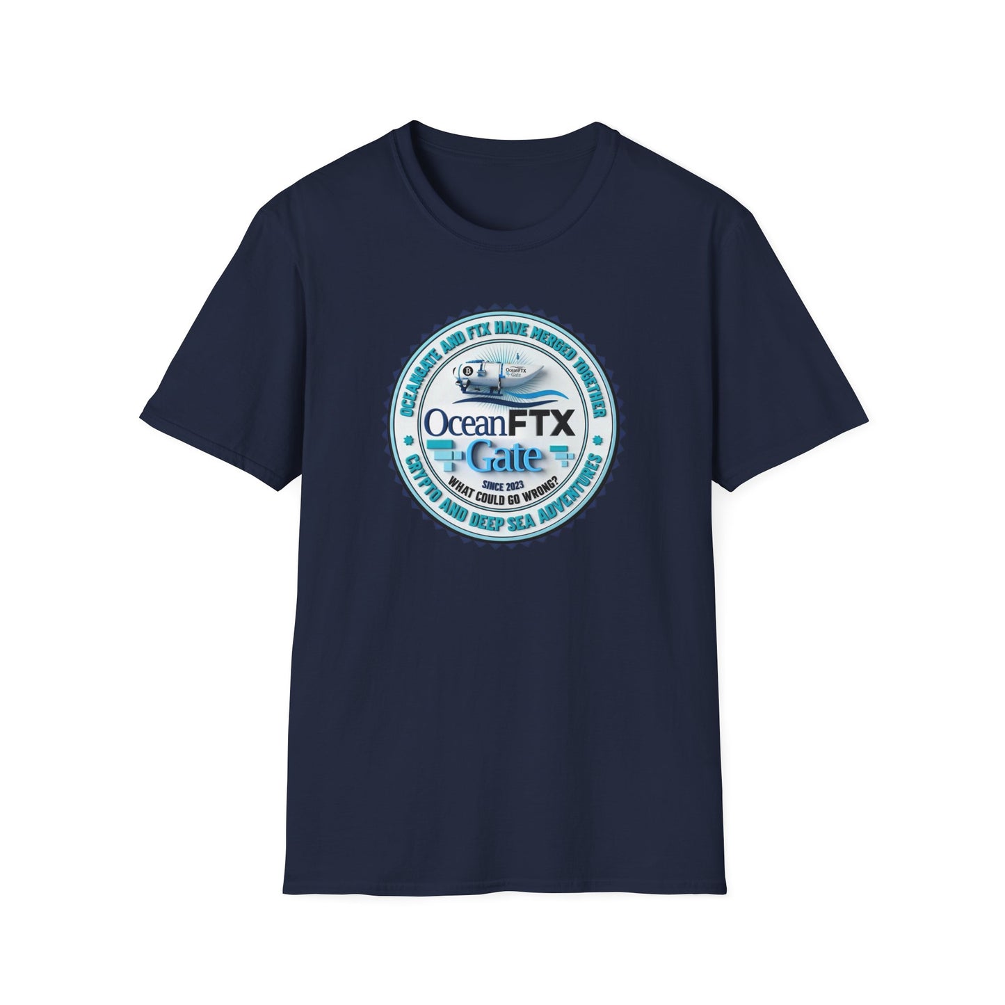 Ocean FTX Gate Badge T-Shirt — Coastal Adventure Logo Tee