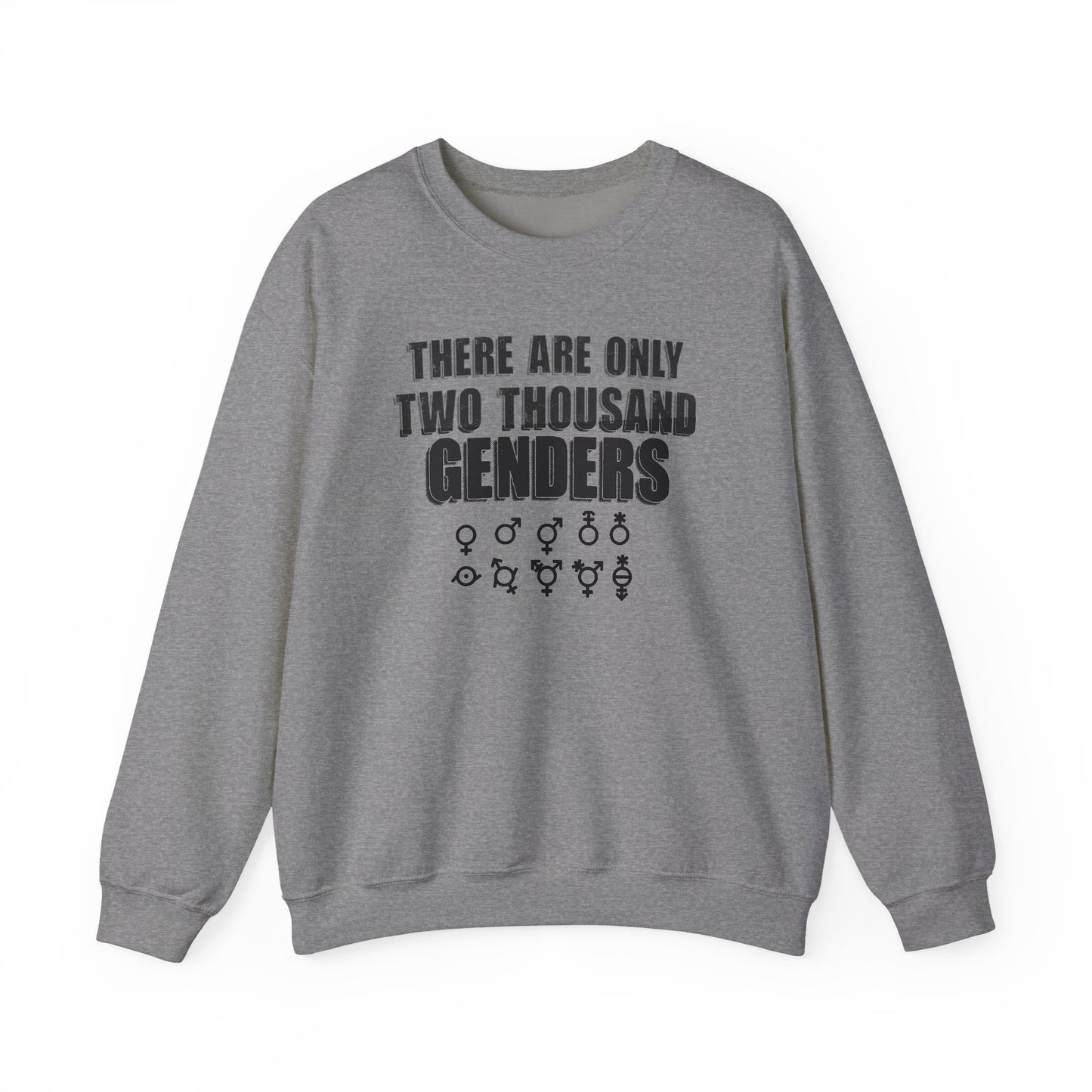 There Are Only Two Thousand Genders Unisex Heavy Blend Crewneck Sweatshirt