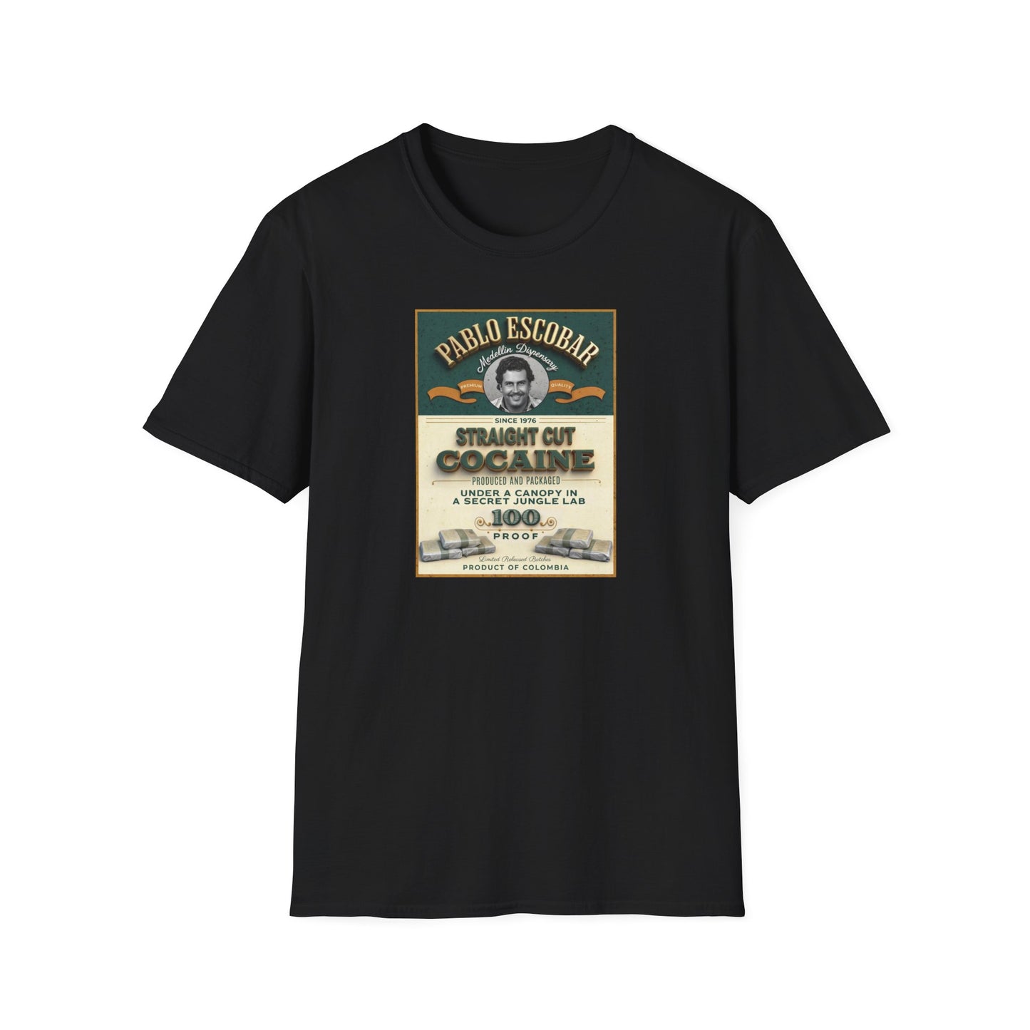 Don Pablo Escobar: Medellin Dispensary Unisex Softstyle T-Shirt