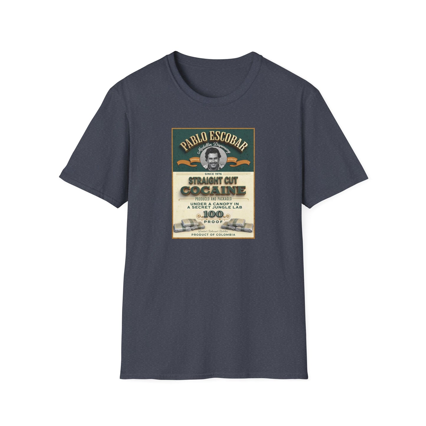 Don Pablo Escobar: Medellin Dispensary Unisex Softstyle T-Shirt