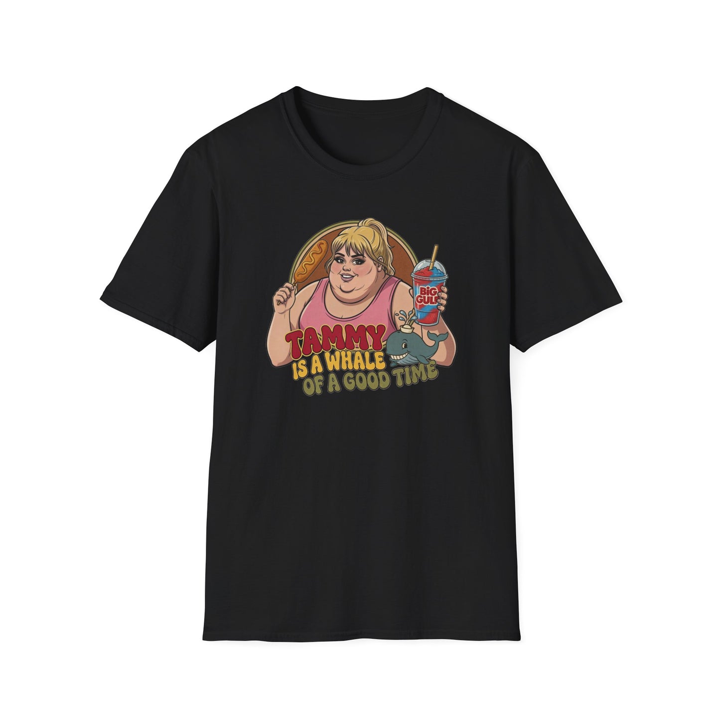 Tammy Is A Whale Of A Good Time Retro Cartoon Graphic Tee