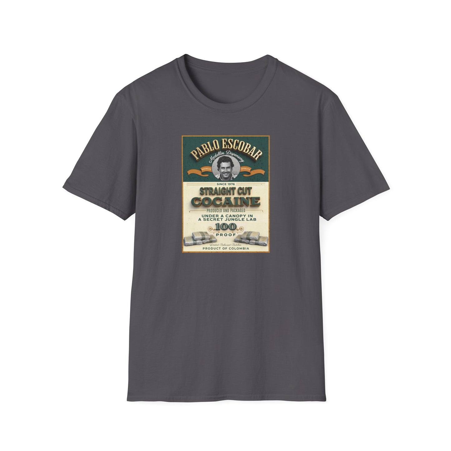Don Pablo Escobar: Medellin Dispensary Unisex Softstyle T-Shirt