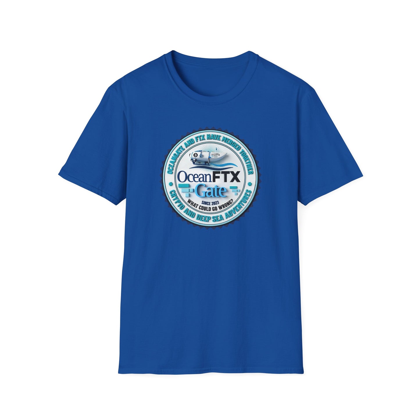 Ocean FTX Gate Badge T-Shirt — Coastal Adventure Logo Tee