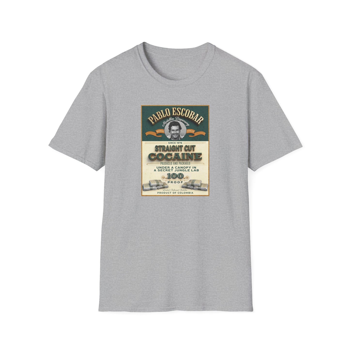 Don Pablo Escobar: Medellin Dispensary Unisex Softstyle T-Shirt
