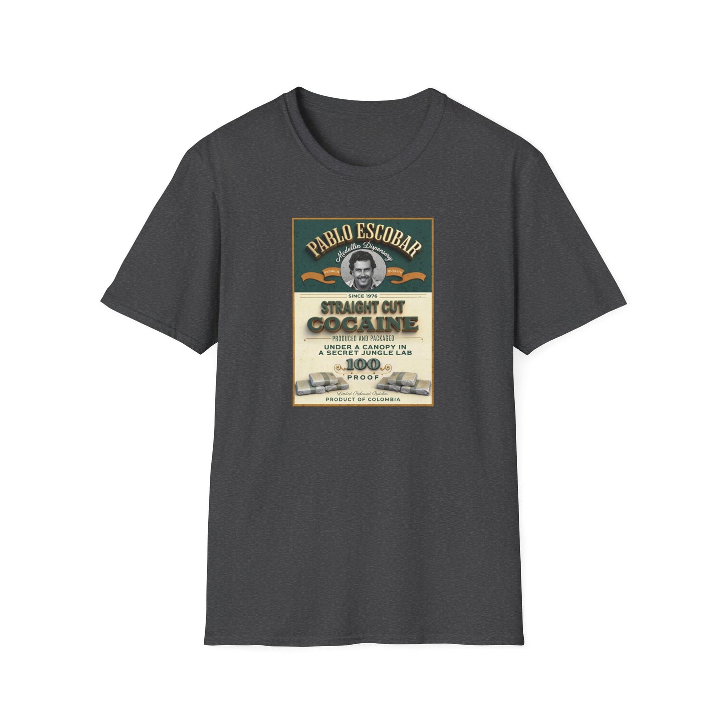 Don Pablo Escobar: Medellin Dispensary Unisex Softstyle T-Shirt