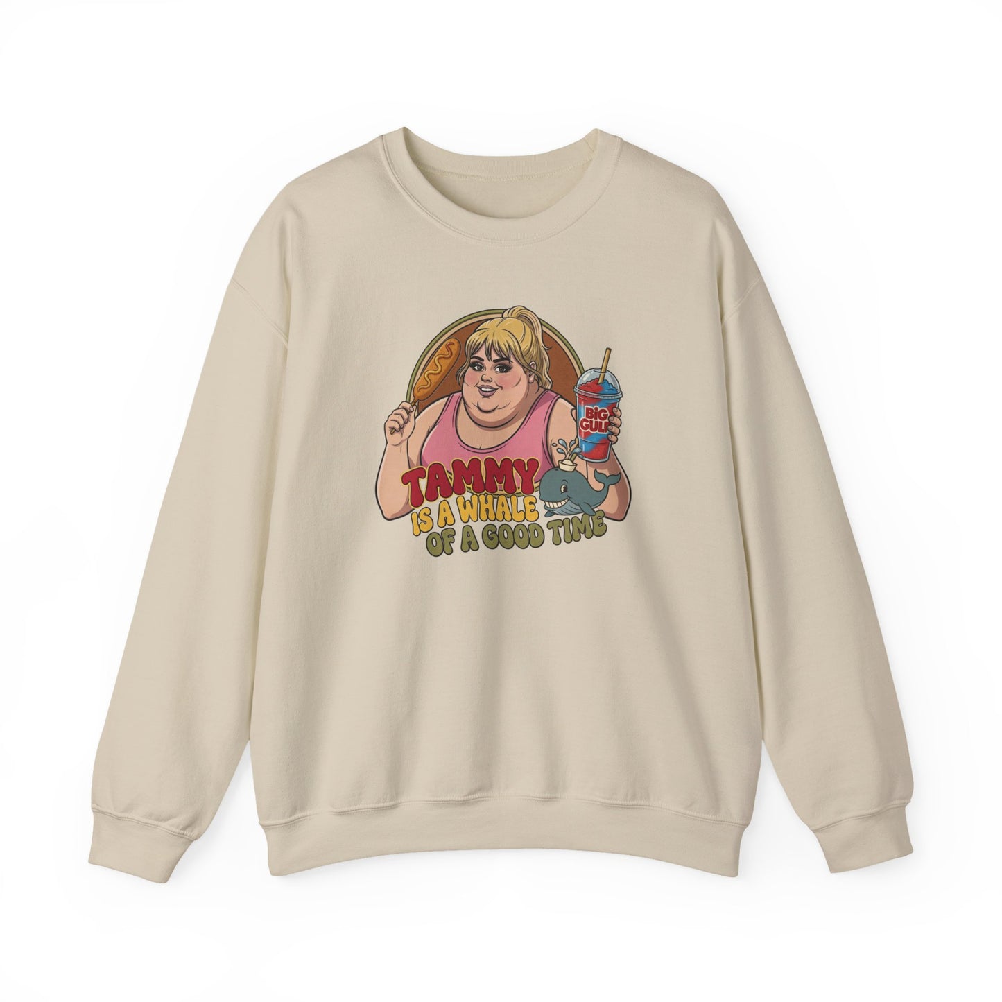 Tammy Is a Whale Of a Good Time Crewneck Sweatshirt