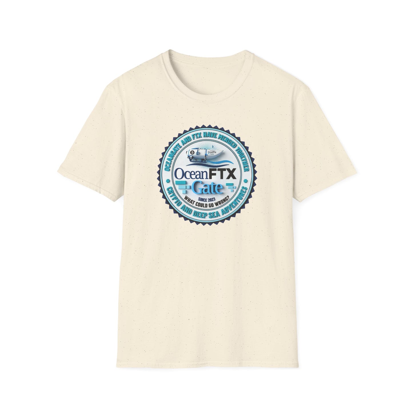 Ocean FTX Gate Badge T-Shirt — Coastal Adventure Logo Tee