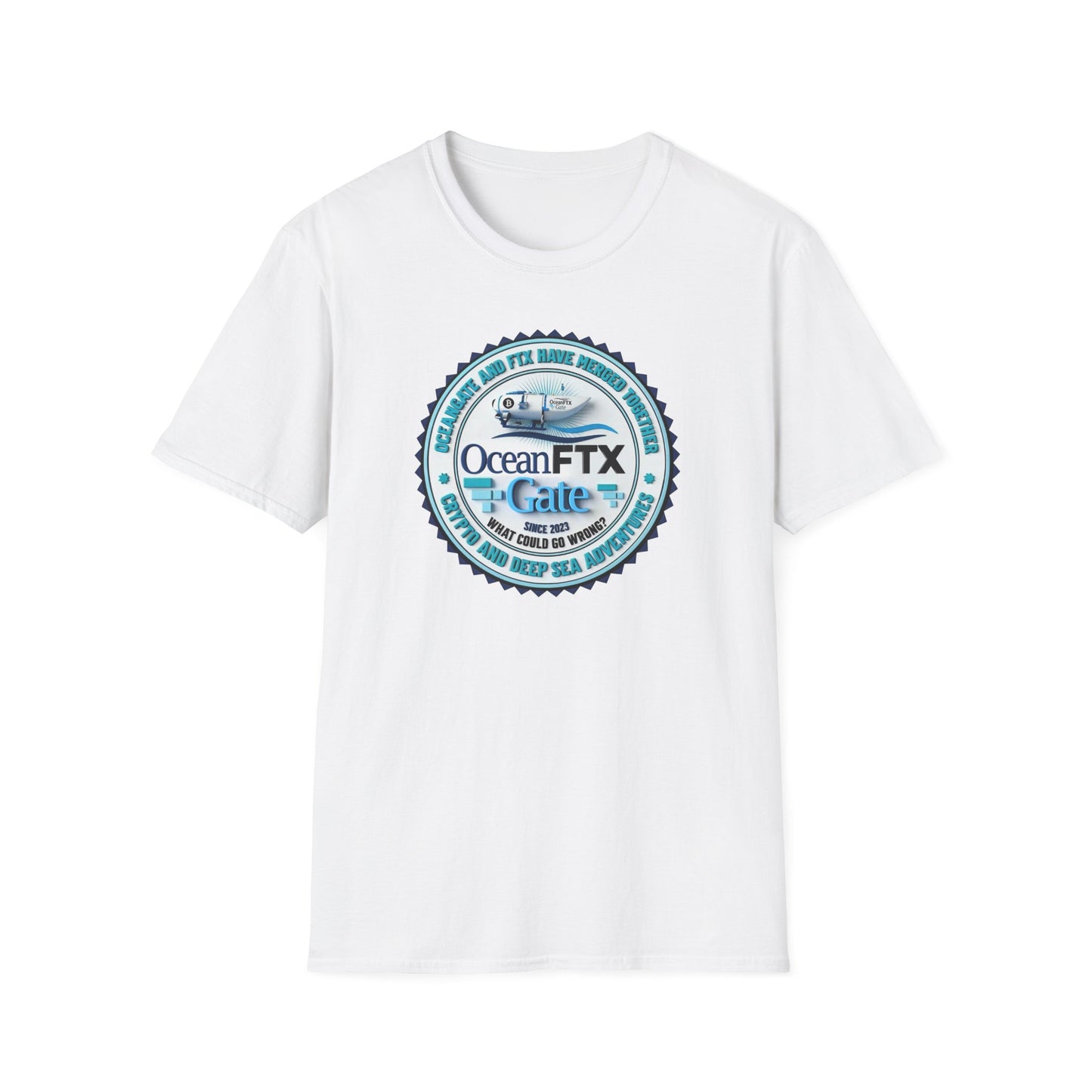 Ocean FTX Gate Badge T-Shirt — Coastal Adventure Logo Tee