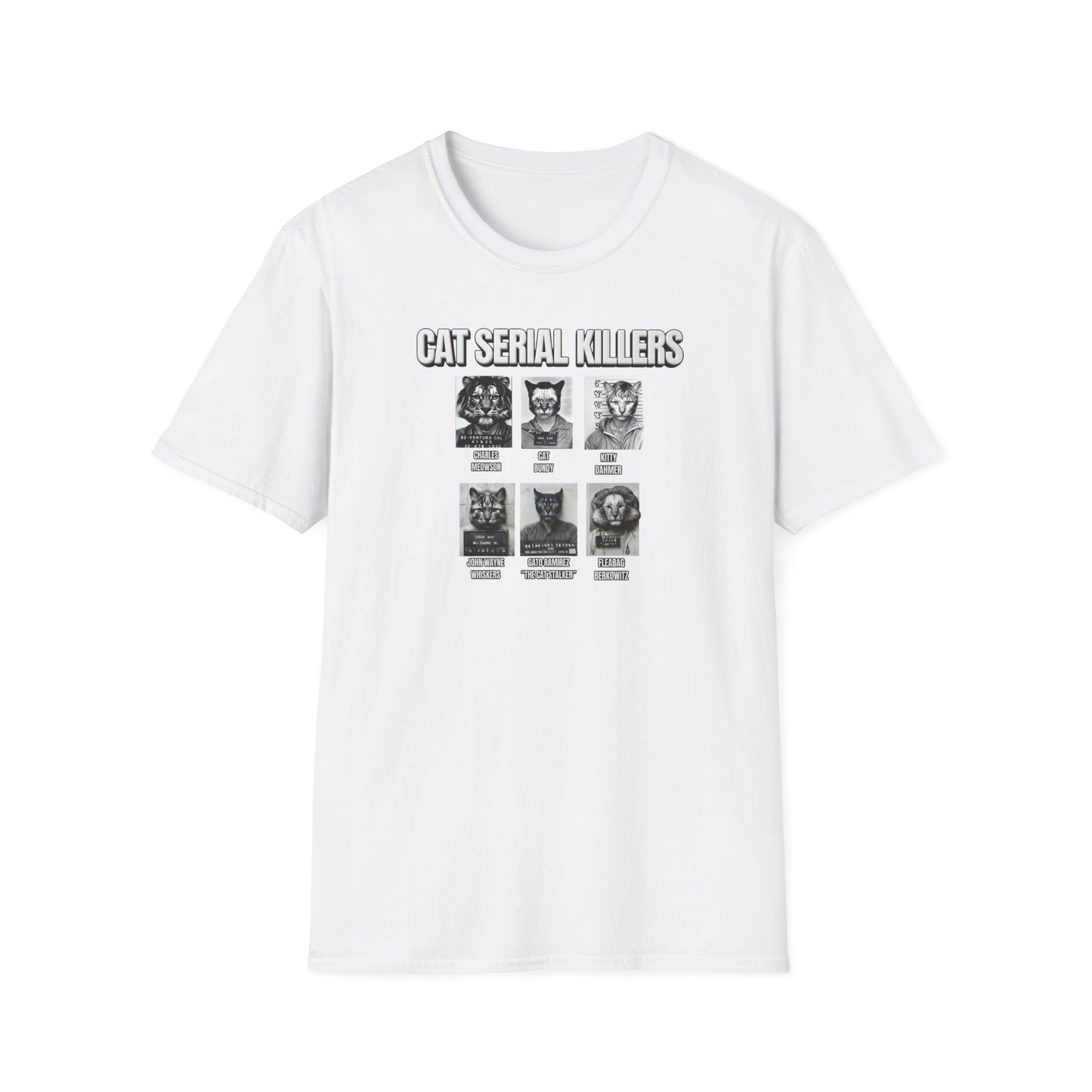 Cat Serial Killers Unisex Softstyle T-Shirt